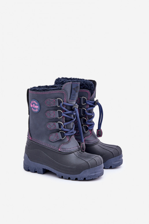 Vysoké Teplé Dětské Sněhule Se Stahováním Modré Lee Cooper LCJ-24-44-2843K Vysoké Teplé Dětské Sněhule Se Stahováním Modré Lee Cooper LCJ-24-44-2843K