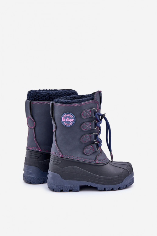Vysoké Teplé Dětské Sněhule Se Stahováním Modré Lee Cooper LCJ-24-44-2843K Vysoké Teplé Dětské Sněhule Se Stahováním Modré Lee Cooper LCJ-24-44-2843K