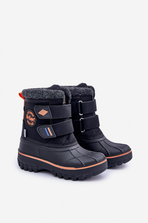 Dětské Sněhové Boty Na Suchý Zip Lee Cooper LCJ-24-44-2865K Černé Dětské Sněhové Boty Na Suchý Zip Lee Cooper LCJ-24-44-2865K Černé
