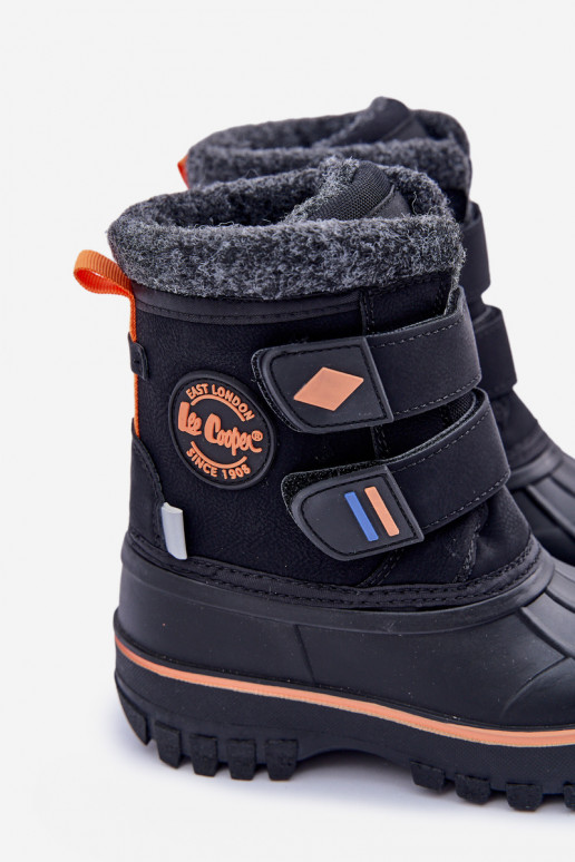 Dětské Sněhové Boty Na Suchý Zip Lee Cooper LCJ-24-44-2865K Černé Dětské Sněhové Boty Na Suchý Zip Lee Cooper LCJ-24-44-2865K Černé