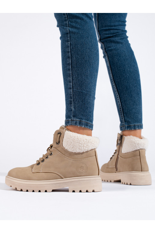 Stylové traperky z eko kůže