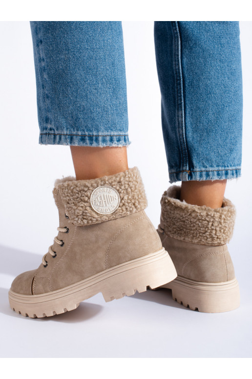 Dámské traperky s kožíškem