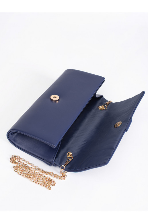 Malá modrá dámská kabelka se sponou