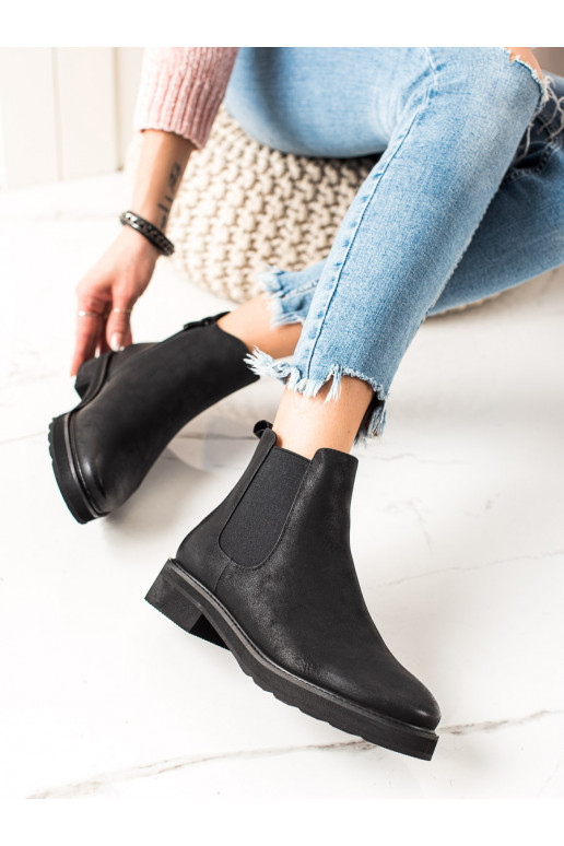 KLASICKÉ ČERNÉ KOTNÍKOVÉ BOTY SERGIO LEONE