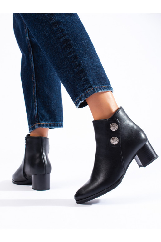Klasické dámské kotníkové boty na sloupku