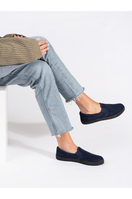 Tmavě modré nazouvací tenisky slip on