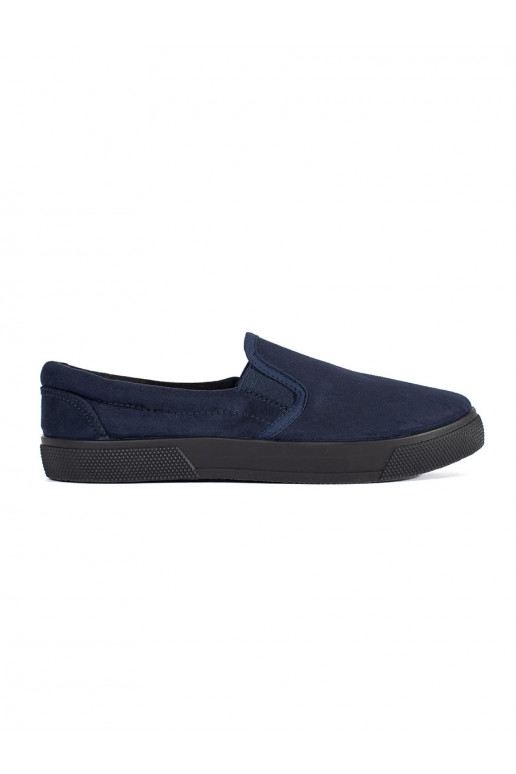Tmavě modré nazouvací tenisky slip on