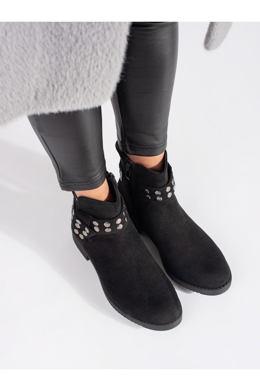 Semišové nízké dámské kotníkové boty