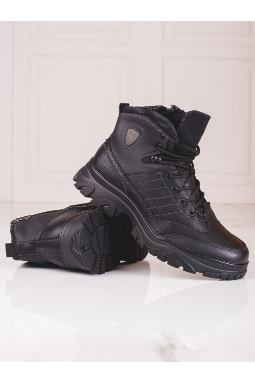 Černé pánské zimní boty