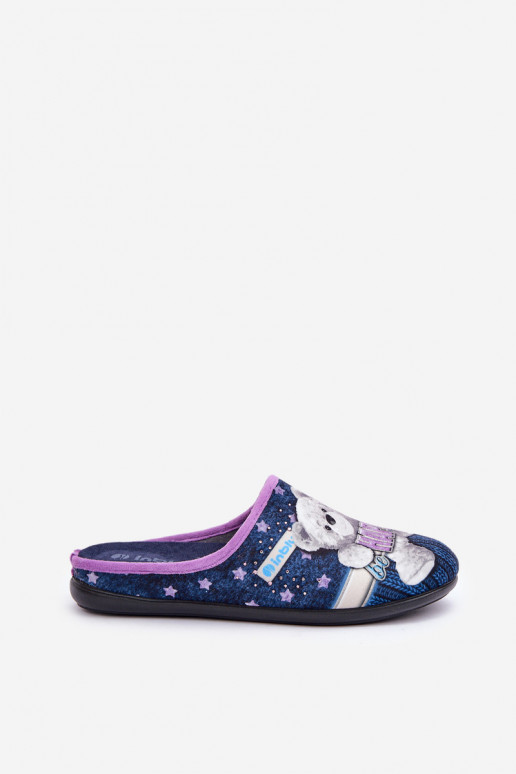 Dámské domácí pantofle Penguins Inblu EC-81-004 Námořnická modrá Dámské domácí pantofle Penguins Inblu EC-81-004 Námořnická modrá