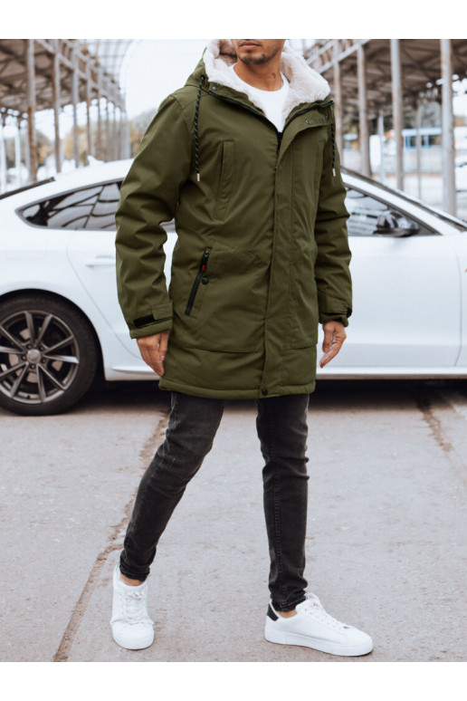 Pánská zimní bunda Barva zelená DSTREET