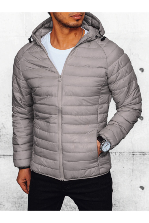 Pánská prošívané bunda Barva světle...