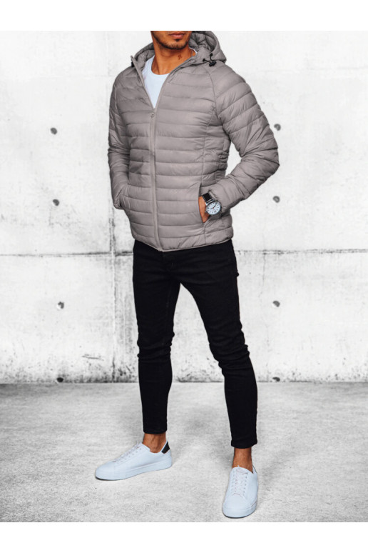 Pánská prošívané bunda Barva světle...