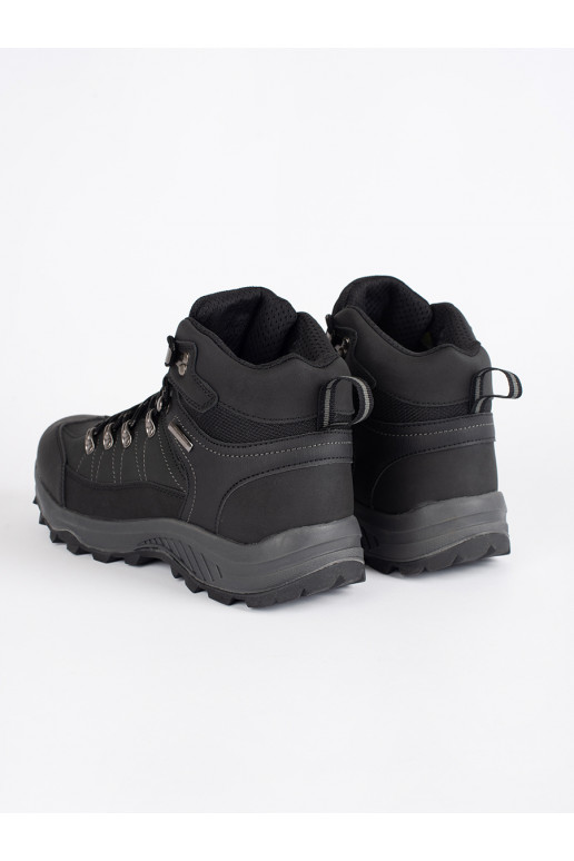 Černé zateplené pánské trekové boty