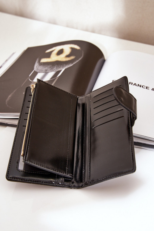 Dámská Peněženka Z Eko Kůže Černá Kalinessa