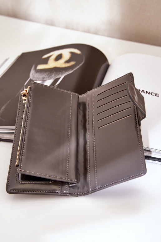 Dámská Peněženka Z Eko Kůže Šedá Kalinessa