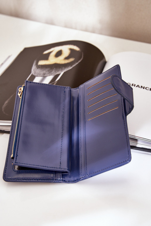 Dámská Peněženka Z Eko Kůže Tmavě Modrá Kalinessa