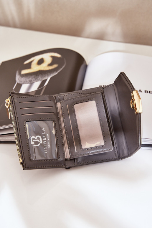 Lakovaný Dámský Peněženka Tmavě Šedý Rahner