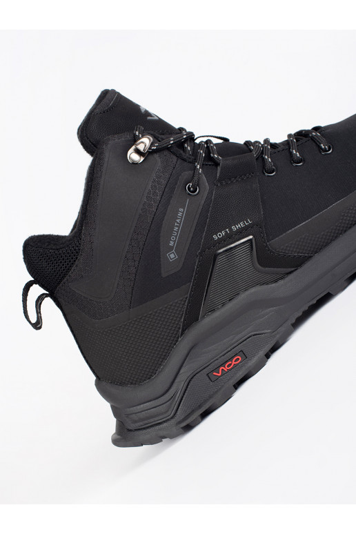 Černé trekingové pánské boty
