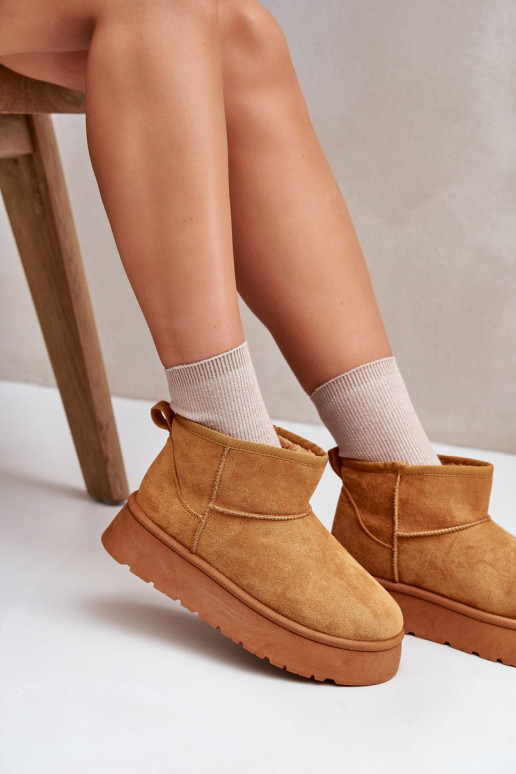 Žemi sniego batai su platforma...