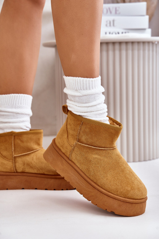 Žemi sniego batai su platforma...