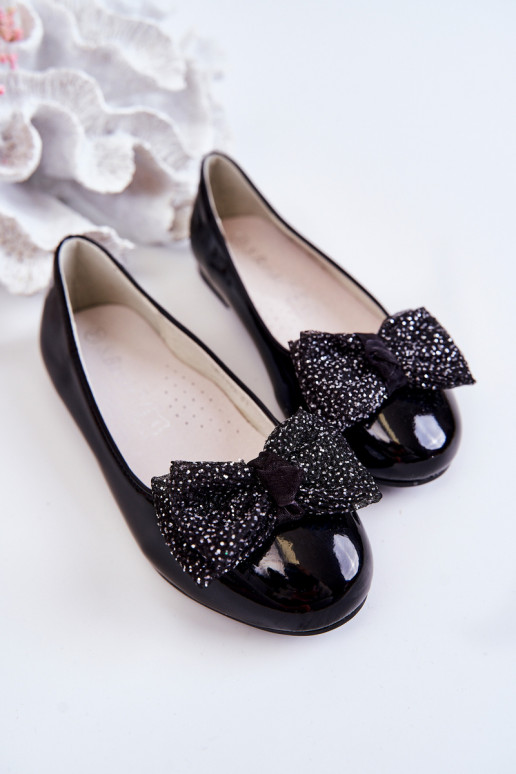 Bateliai su kaspinais juodos spalvos...