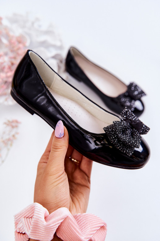 Bateliai su kaspinais juodos spalvos...