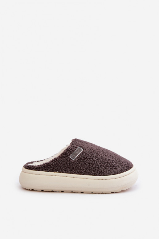 Pašiltintos šlepetės su storu padu...