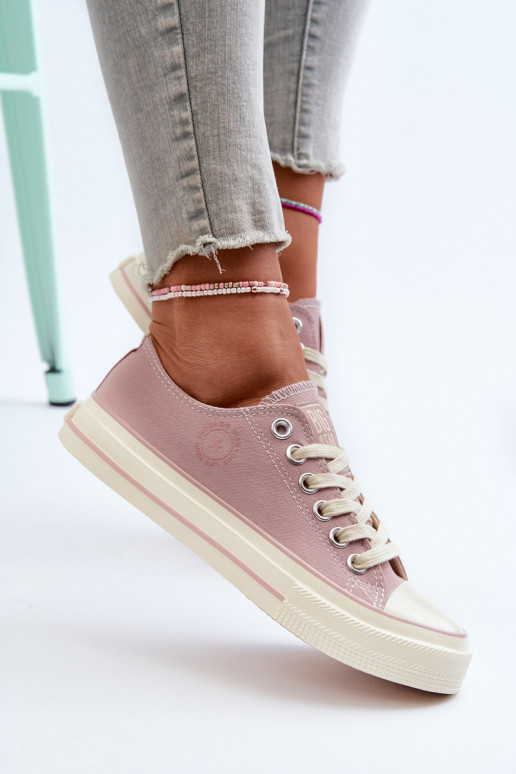 Nízké dámské tenisky Big Star NN274270 Růžové Nízké dámské tenisky Big Star NN274270 Růžové