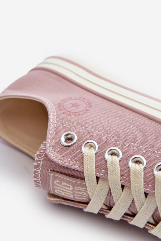 Nízké dámské tenisky Big Star NN274270 Růžové Nízké dámské tenisky Big Star NN274270 Růžové