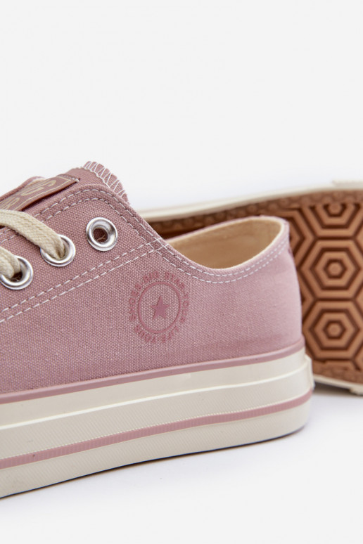 Nízké dámské tenisky Big Star NN274270 Růžové Nízké dámské tenisky Big Star NN274270 Růžové