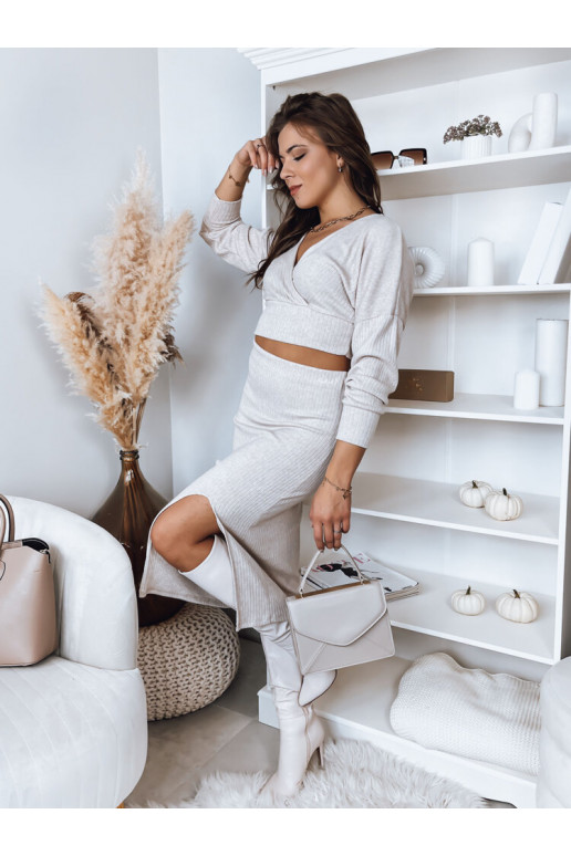 Komplet damski COASTAL jasnobezowy...