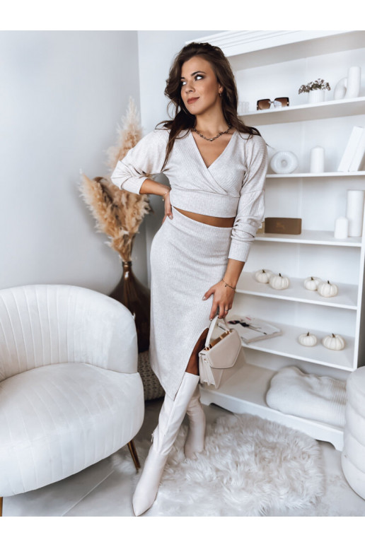 Komplet damski COASTAL jasnobezowy...