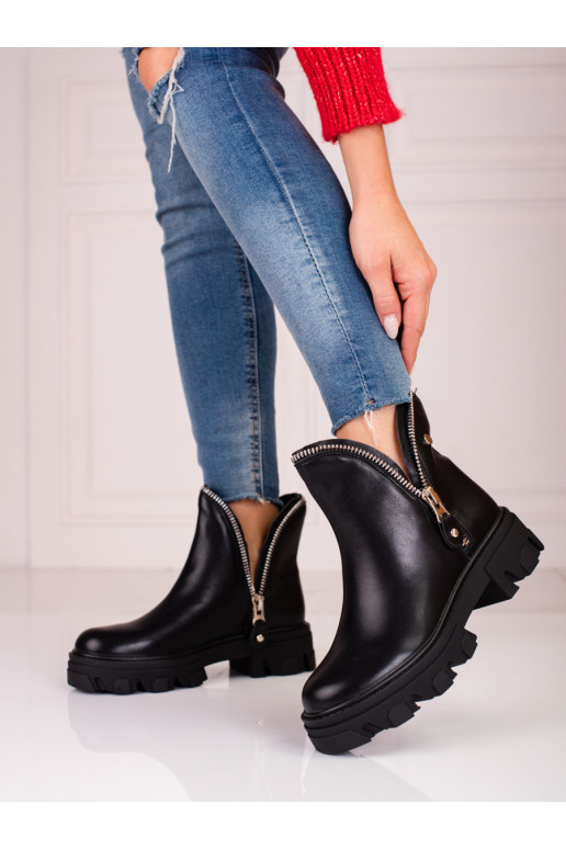 Dámské kozačky na silné platformě