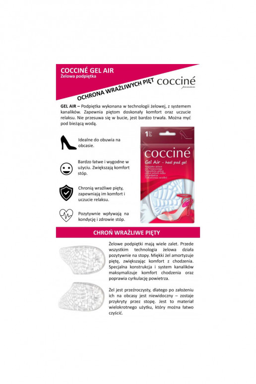 Coccine Żelowe Damskie Podpiętki Gel Air Coccine Żelowe Damskie Podpiętki Gel Air