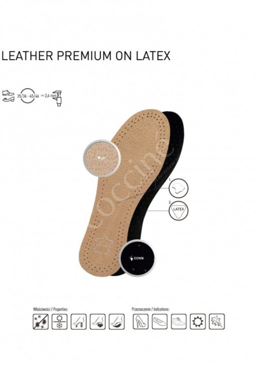 Coccine Dětské Kožené Vložky Na Latex K Vyříznutí 19-35