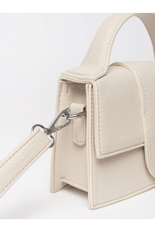 Světle béžová malá kabelka s uchem