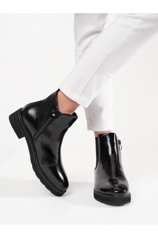 KLASICKÉ ČERNÉ KOTNÍKOVÉ BOTY SERGIO LEONE