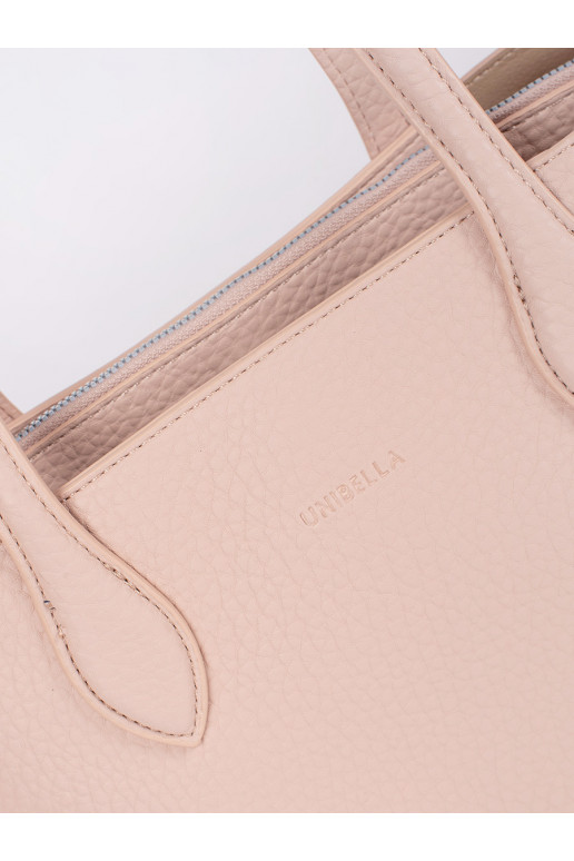 Růžová kabelka typu shopper z ekokůže