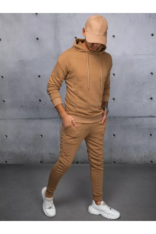 Pánský teplákový souprav Barva kamelová DSTREET