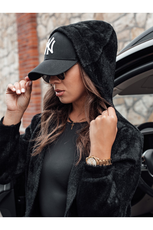 Dámský dlouhý kabát s kapucí MELBY...