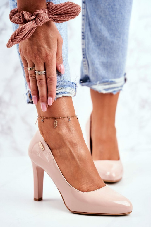 Dámské lodičky Lakované béžové Sergio Leone Campbell Dámské lodičky Lakované béžové Sergio Leone Campbell