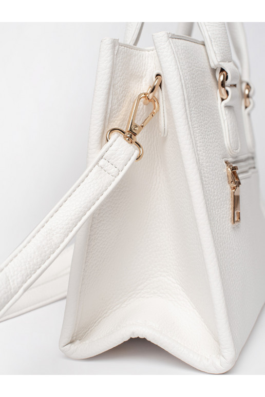 Bílá kabelka se zipem