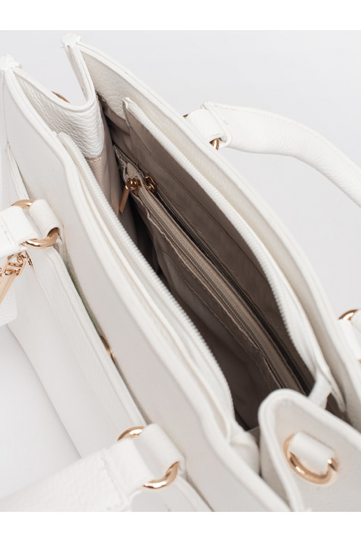 Bílá kabelka se zipem