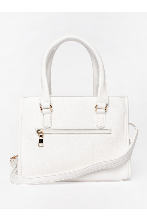 Bílá kabelka se zipem