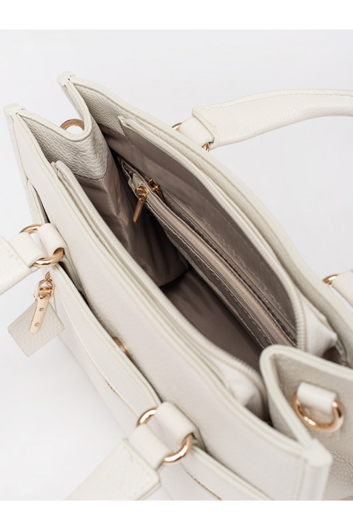 Světle béžová kabelka se zipem