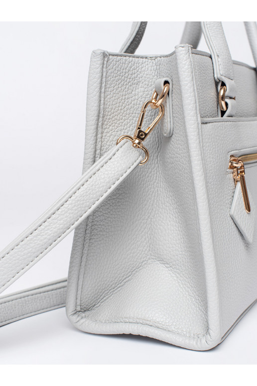 Šedá kabelka se zipem