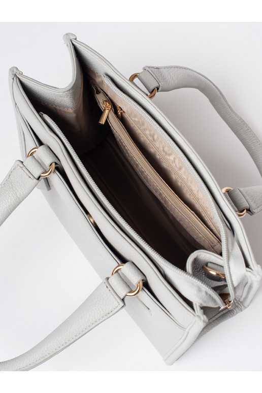 Šedá kabelka se zipem