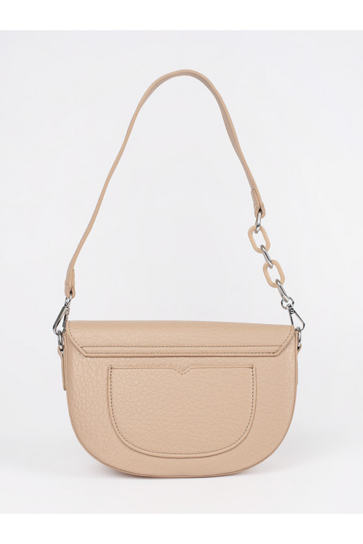 Béžová kabelka typu ledvinka