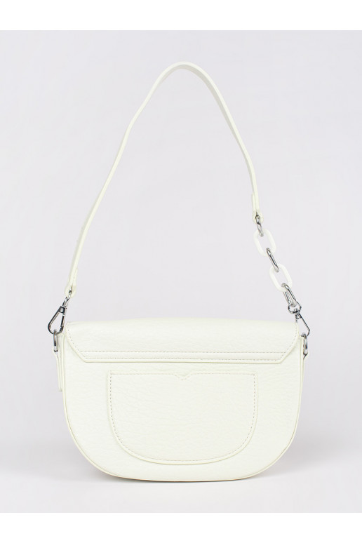 Bílá kabelka typu ledvinka